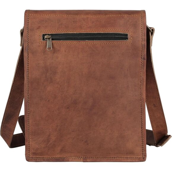 🆕 Women Brown Messenger Satchel Bag Passion Leather Sturdy Full Grain Durable - Picture 5 of 9